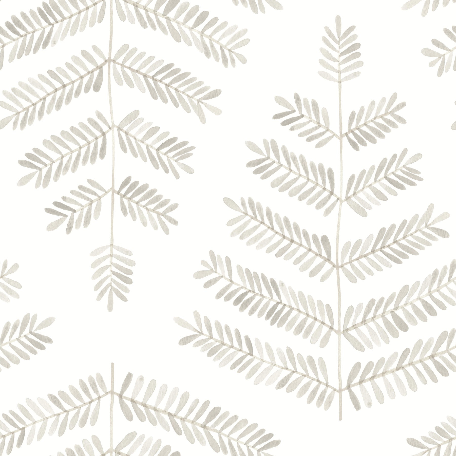 Neutral beige leaflets pattern; peel-and-stick wallpaper for home decor.