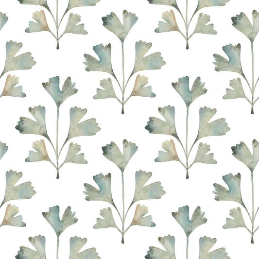 York Wallcoverings RoomMates Cat Coquillette Gingko Jade Peel and Stick Wallpaper  Botanical Greens  Wallpaper - RMK12640PL