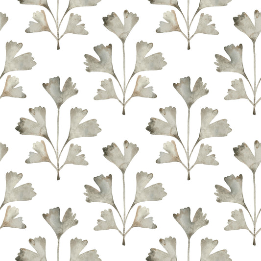 York Wallcoverings RoomMates Cat Coquillette Gingko Neutral Peel and Stick Wallpaper  Botanical Neutrals  Wallpaper - RMK12642PL