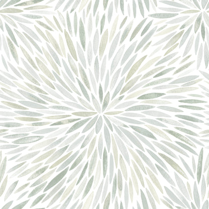 York Wallcoverings RoomMates Cat Coquillette Burst Green Peel and Stick Wallpaper  Botanical Greens  Wallpaper - RMK12644PL