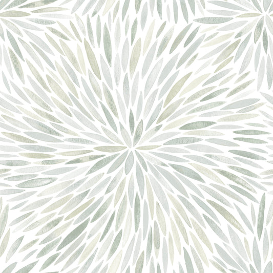 York Wallcoverings RoomMates Cat Coquillette Burst Green Peel and Stick Wallpaper  Botanical Greens  Wallpaper - RMK12644PL