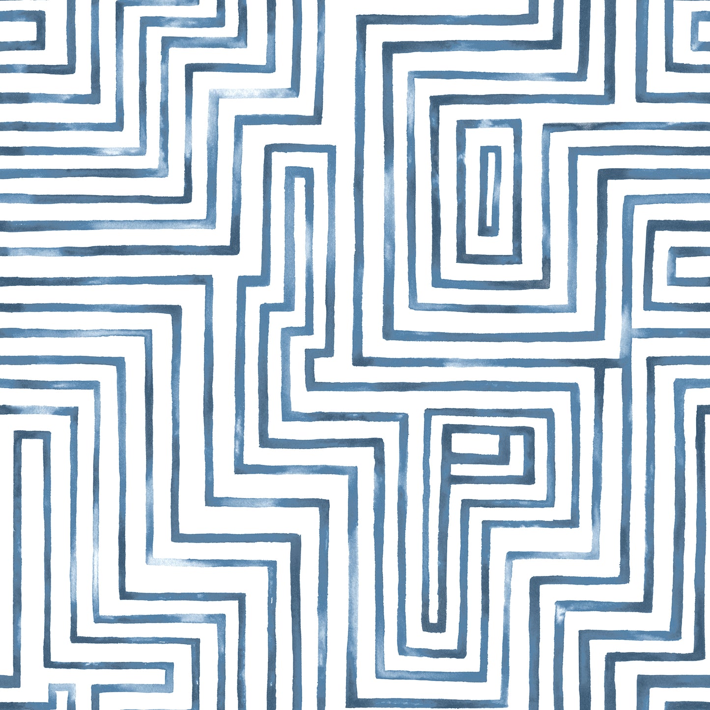 York Wallcoverings RoomMates Warren Blue Peel and Stick Wallpaper Modern Geometrics Blues  Wallpaper - RMK12662RL