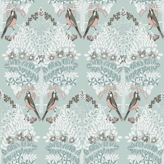 York Wallcoverings RoomMates Otis Blue Multi Peel and Stick Wallpaper Country Botanical Blues  Wallpaper - RMK12689PLW