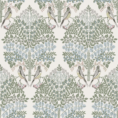 York Wallcoverings RoomMates Otis Ivory Multi Peel and Stick Wallpaper Country Botanical Whites and Off-Whites  Wallpaper - RMK12691PLW