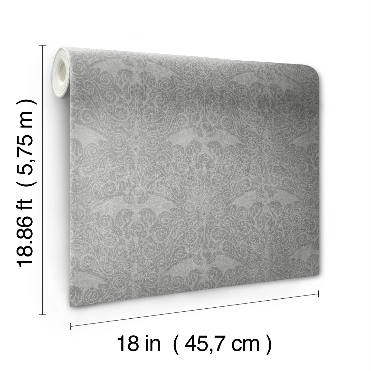 York Wallcoverings RoomMates House Of The Dragon Grey Peel and Stick Wallpaper Modern Fairy Tales and Fantasy Greys  Wallpaper - RMK12699RL