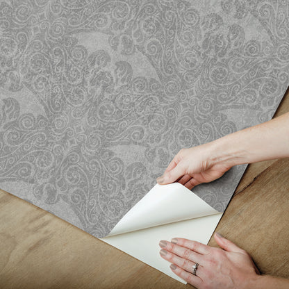 York Wallcoverings RoomMates House Of The Dragon Grey Peel and Stick Wallpaper Modern Fairy Tales and Fantasy Greys  Wallpaper - RMK12699RL