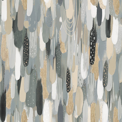 York Wallcoverings RoomMates Brushstroke Neutral Peel and Stick Wallpaper Bohemian Graphics Neutrals  Wallpaper - RMK12708PLW