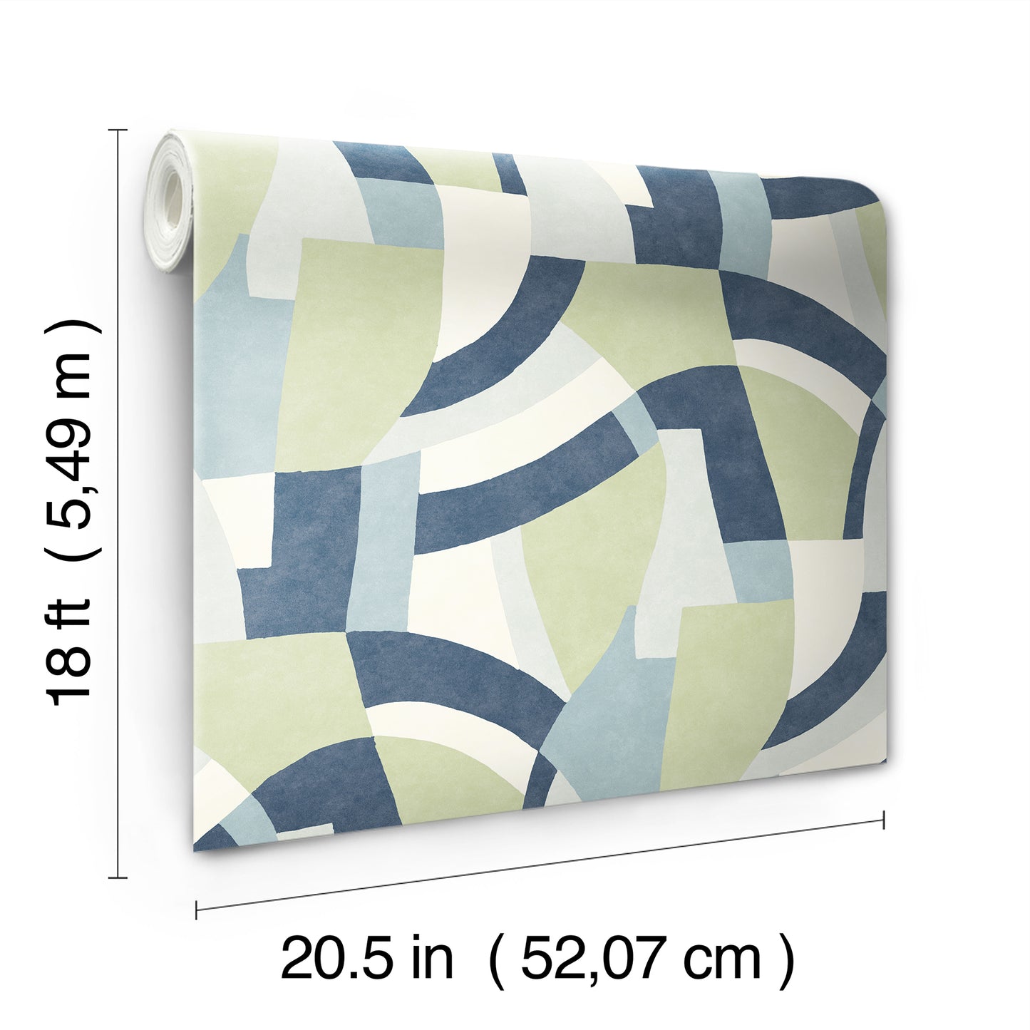 York Wallcoverings RoomMates Melbourne Teal Peel and Stick Wallpaper Retro Geometrics Greens  Wallpaper - RMK12712PLW