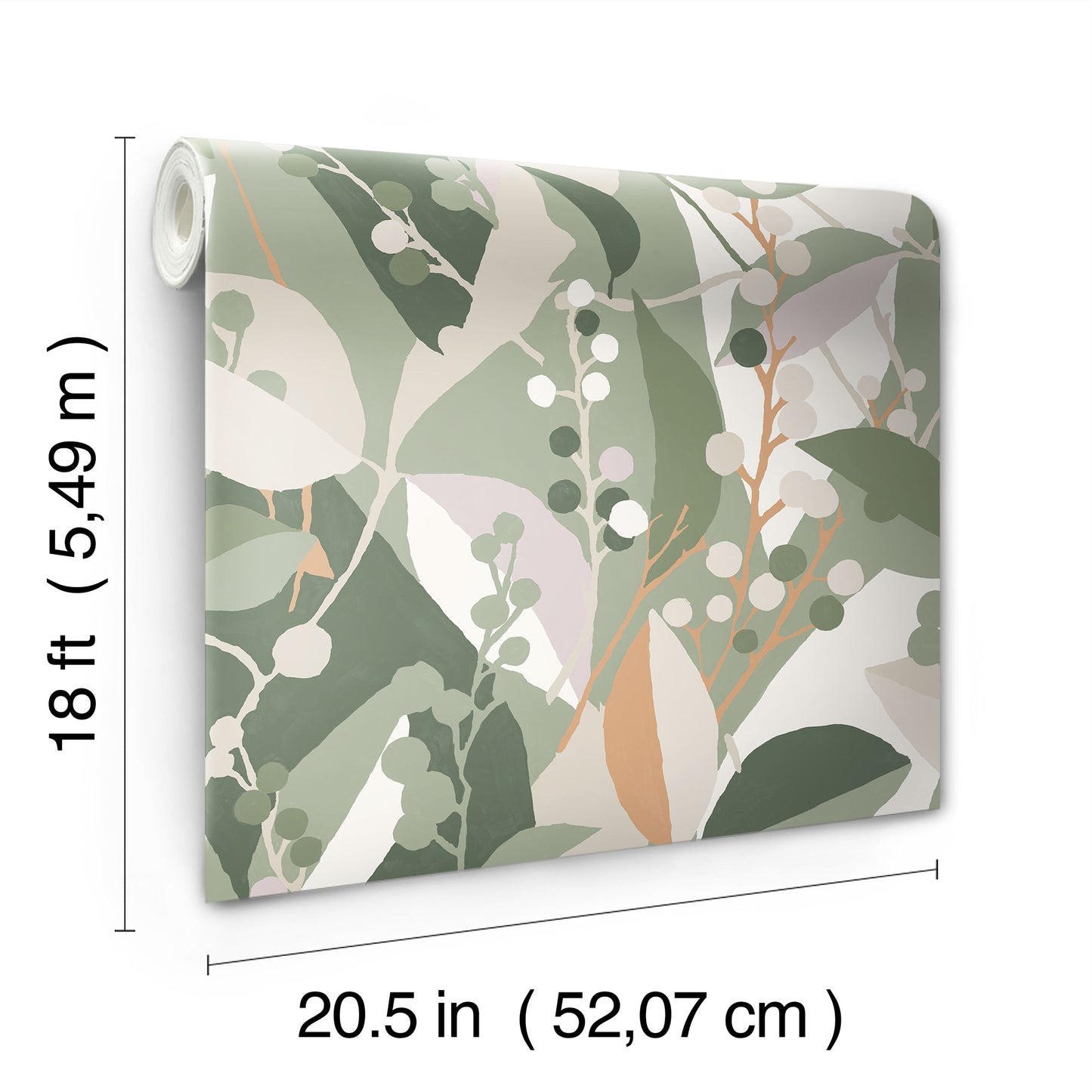 York Wallcoverings RoomMates Adelaide Green Peel and Stick Wallpaper Bohemian Trees Greens  Wallpaper - RMK12721PLW