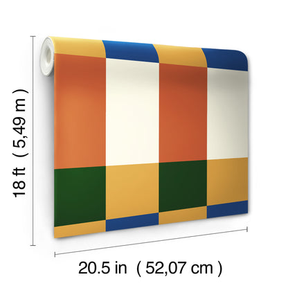 York Wallcoverings RoomMates Framework Auburn Peel and Stick Wallpaper Modern Graphics Browns  Wallpaper - RMK12733PLW