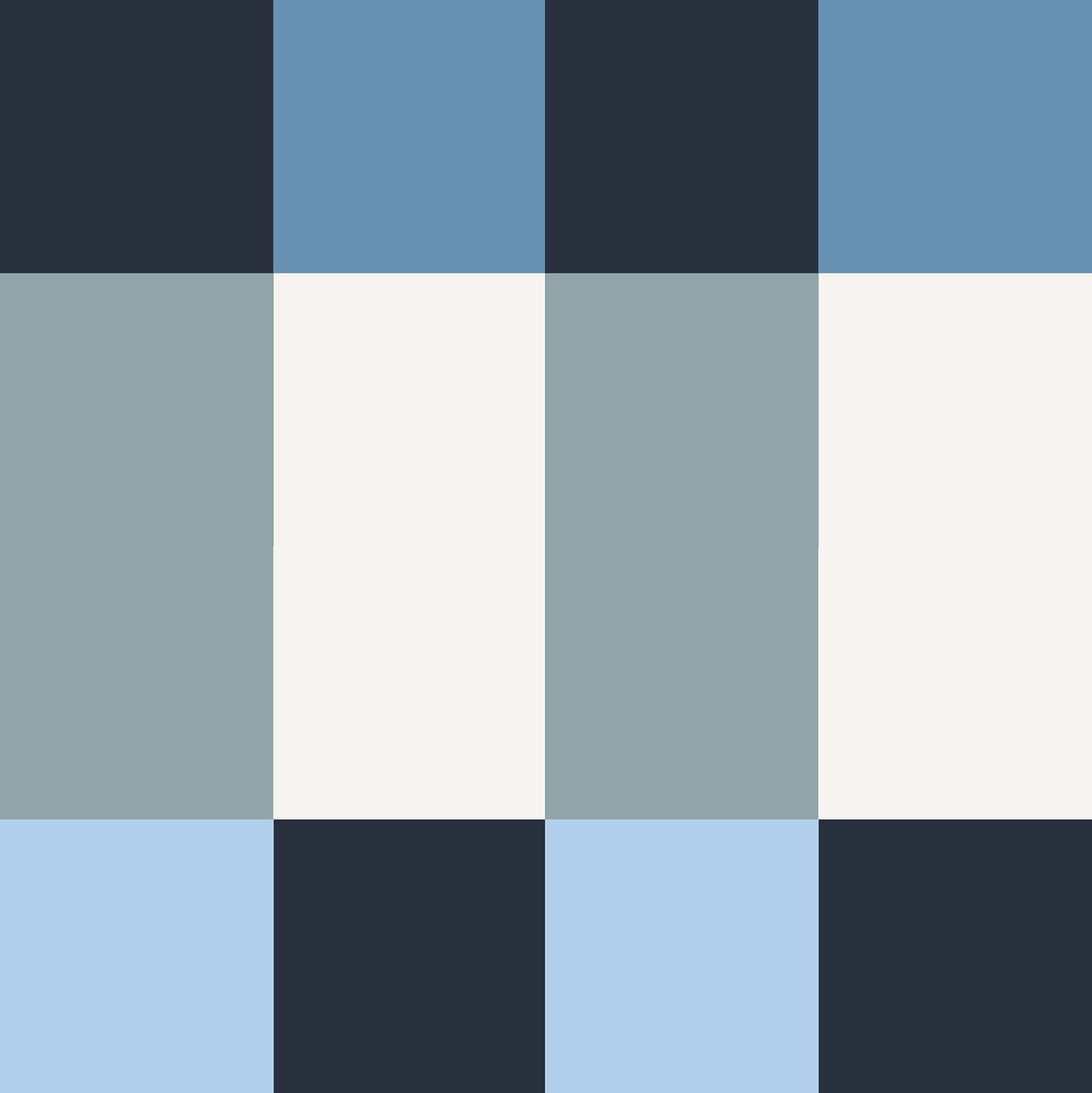 York Wallcoverings RoomMates Framework Blue Peel and Stick Wallpaper Modern Graphics Blues  Wallpaper - RMK12734PLW