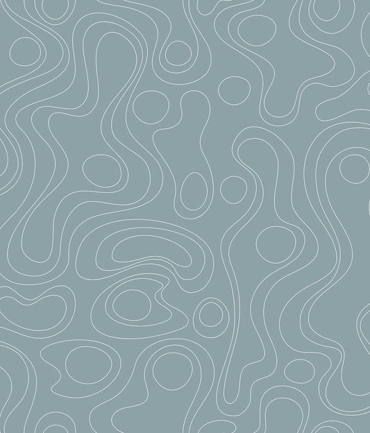 York Wallcoverings RoomMates Lineation Blue Peel and Stick Wallpaper Modern Graphics Blues  Wallpaper - RMK12738PLW