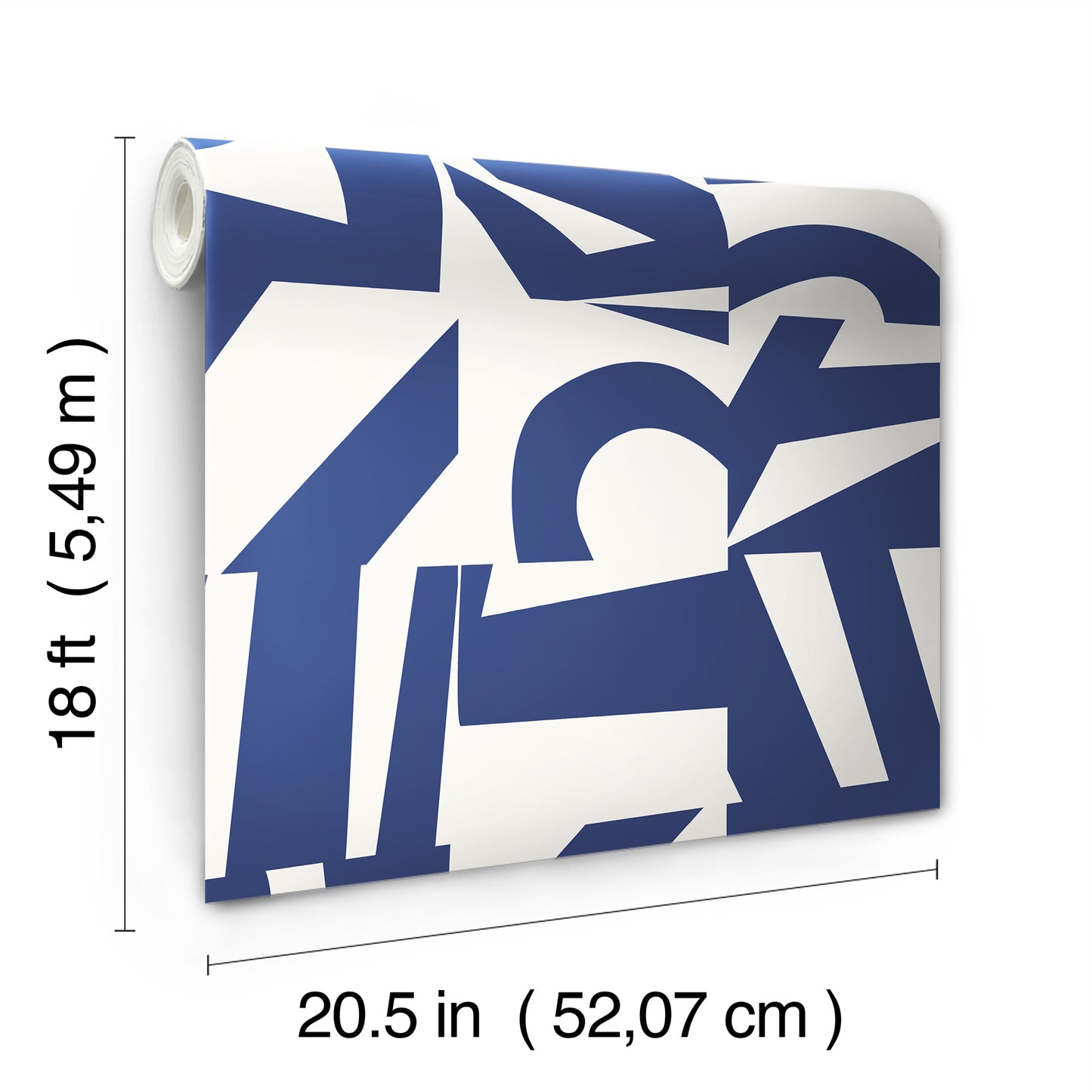 York Wallcoverings RoomMates Inside The Box Blue Peel and Stick Wallpaper Modern Graphics Blues  Wallpaper - RMK12739PLW