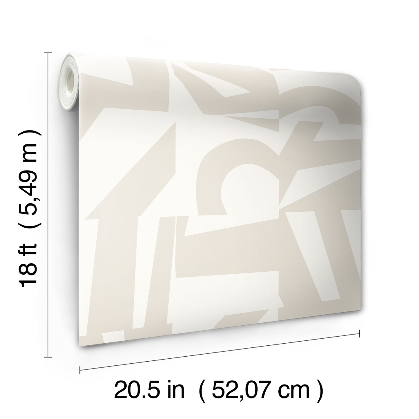 York Wallcoverings RoomMates Inside The Box Taupe Peel and Stick Wallpaper Modern Graphics Neutrals  Wallpaper - RMK12740PLW