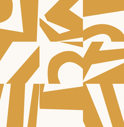 York Wallcoverings RoomMates Inside The Box Yellow Peel and Stick Wallpaper Modern Graphics Yellows  Wallpaper - RMK12741PLW