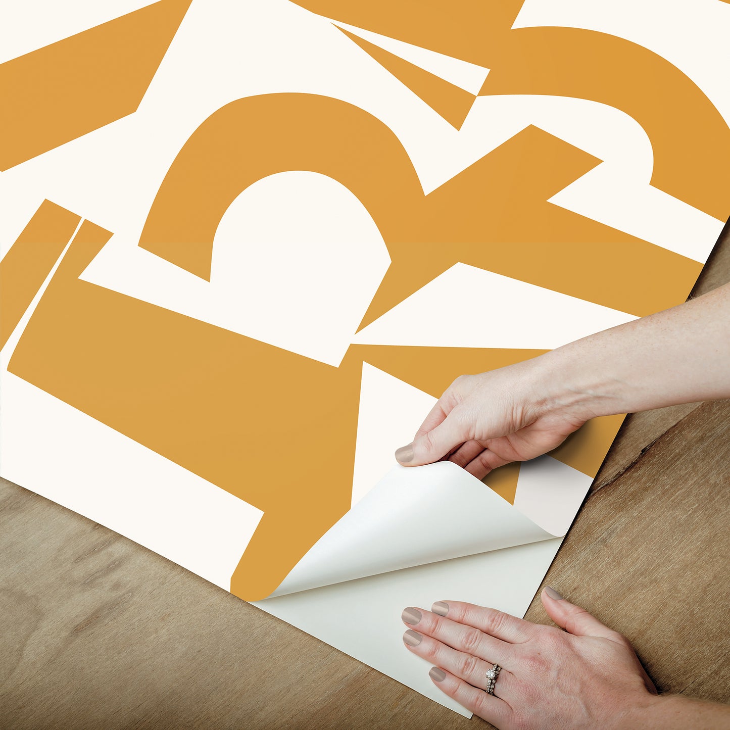 York Wallcoverings RoomMates Inside The Box Yellow Peel and Stick Wallpaper Modern Graphics Yellows  Wallpaper - RMK12741PLW