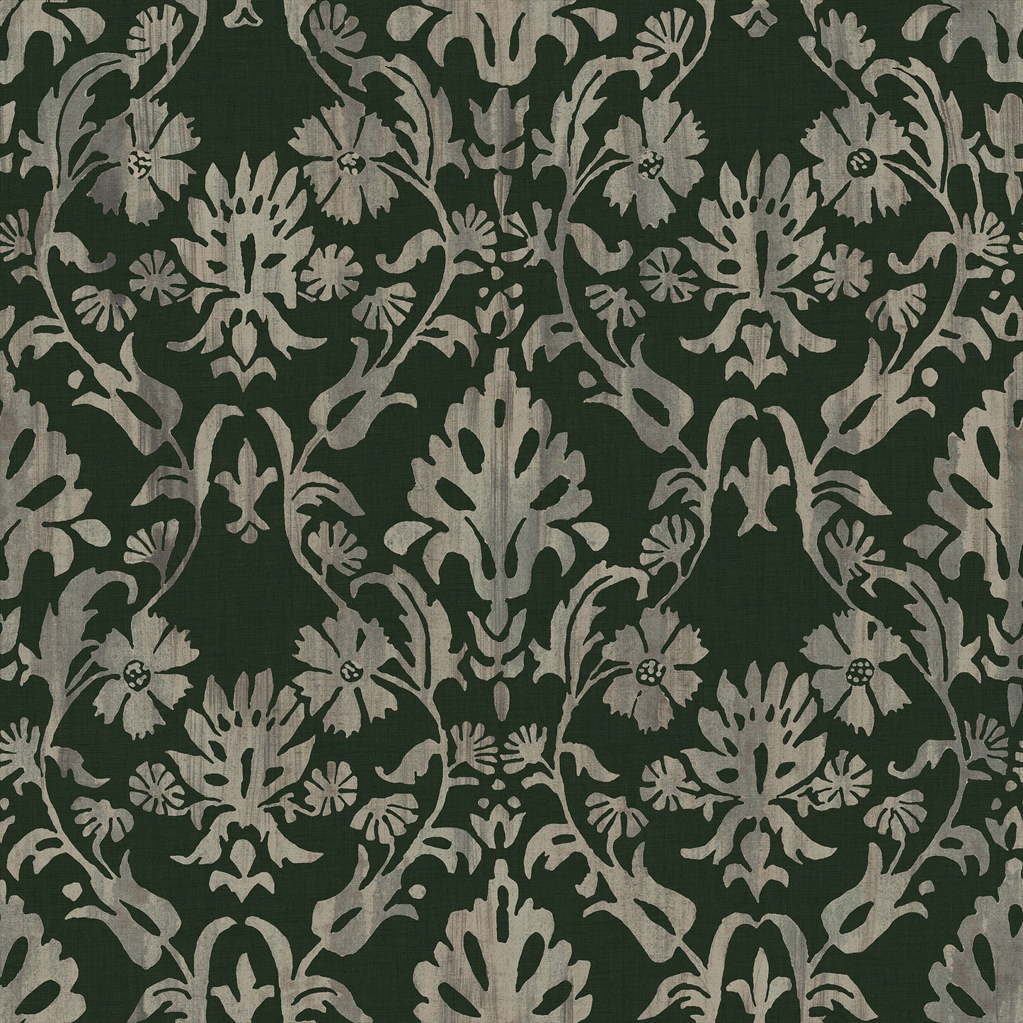 York Wallcoverings RoomMates Blooming Damask Deep Green Peel and Stick Wallpaper Traditional Botanical Blacks  Wallpaper - RMK12757PLW