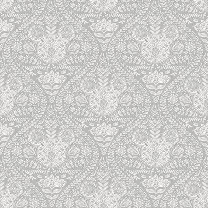 York Wallcoverings RoomMates Disney Mickey Mouse Grey Block Print Peel and Stick Wallpaper Modern Graphics Greys  Wallpaper - RMK12788PLW
