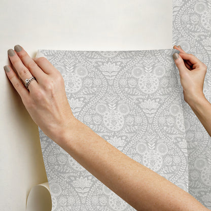 York Wallcoverings RoomMates Disney Mickey Mouse Grey Block Print Peel and Stick Wallpaper Modern Graphics Greys  Wallpaper - RMK12788PLW