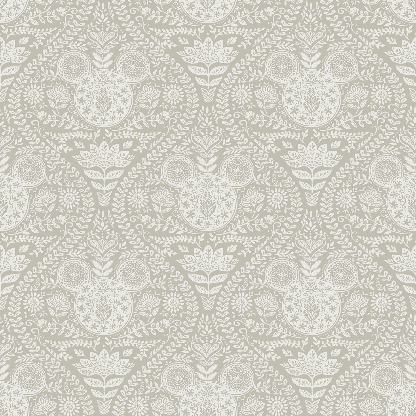 York Wallcoverings RoomMates Disney Mickey Mouse Cream Block Print Peel and Stick Wallpaper Modern Graphics Neutrals  Wallpaper - RMK12789PLW