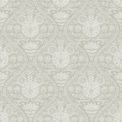 York Wallcoverings RoomMates Disney Mickey Mouse Cream Block Print Peel and Stick Wallpaper Modern Graphics Neutrals  Wallpaper - RMK12789PLW
