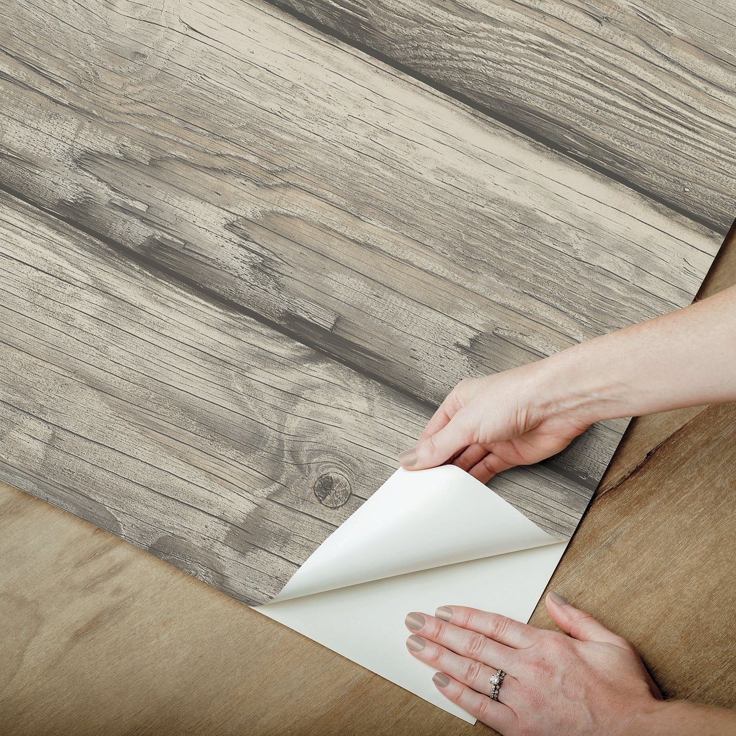 York Wallcoverings Web Peel and Stick Murals Yellowstone Bunkhouse Brown Peel and Stick Wallpaper Country Graphics Browns  Wallpaper - RMK12805PLW