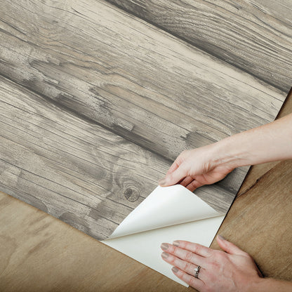 York Wallcoverings Web Peel and Stick Murals Yellowstone Bunkhouse Brown Peel and Stick Wallpaper Country Graphics Browns  Wallpaper - RMK12805PLW