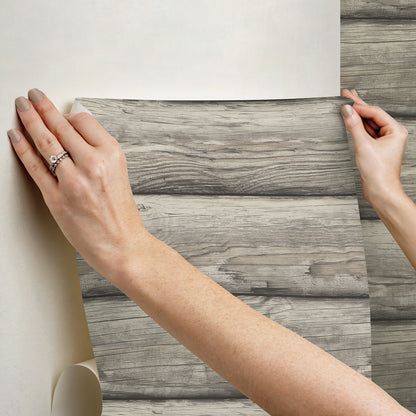 York Wallcoverings Web Peel and Stick Murals Yellowstone Bunkhouse Brown Peel and Stick Wallpaper Country Graphics Browns  Wallpaper - RMK12805PLW