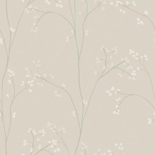 York Wallcoverings RoomMates Blossom Stripe Cream Peel and Stick Wallpaper Traditional Graphics Neutrals  Wallpaper - RMK12807PL