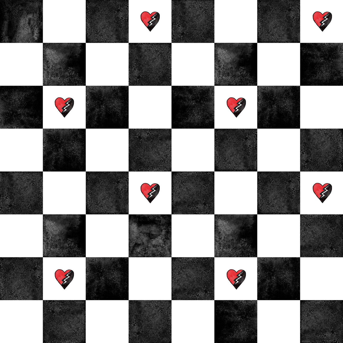 York Wallcoverings RoomMates Disney Descendants: The Rise of Red - Rebel at Heart Checker Peel and Stick Wallpaper Kids Graphics Blacks  Wallpaper - RMK12817PLW