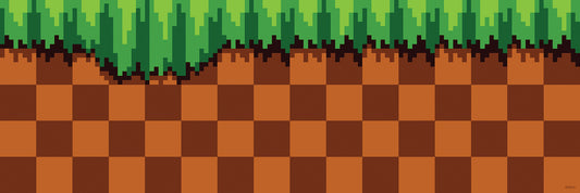 York Wallcoverings RoomMates Sonic The Hedgehog Green Hill Border Decal Graphics Kids Green  Current Peel & Stick - RMK1336BD