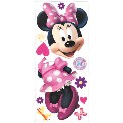 York Wallcoverings RoomMates Minnie Bow-Tique Peel and Stick Giant Wall Decal Kids Licensed Pinks  Wallpaper - RMK2008GM