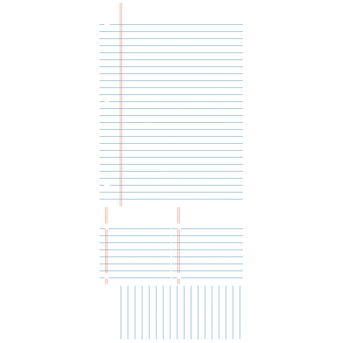 York Wallcoverings RoomMates Notebook Paper Dry Erase Giant Wall Decals Modern Graphics Greys  Wallpaper - RMK2349GM