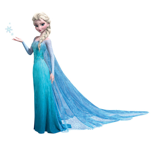 York Wallcoverings RoomMates Frozen Elsa Giant Wall Decals Kids Licensed Blues  Wallpaper - RMK2371GM