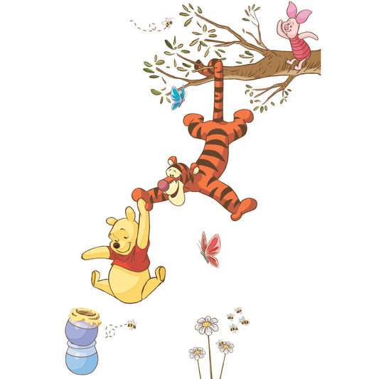 York Wallcoverings RoomMates Winnie The Pooh Swinging For Honey Giant Wall Decals Whimsical Licensed Multicolor  Wallpaper - RMK2463GM