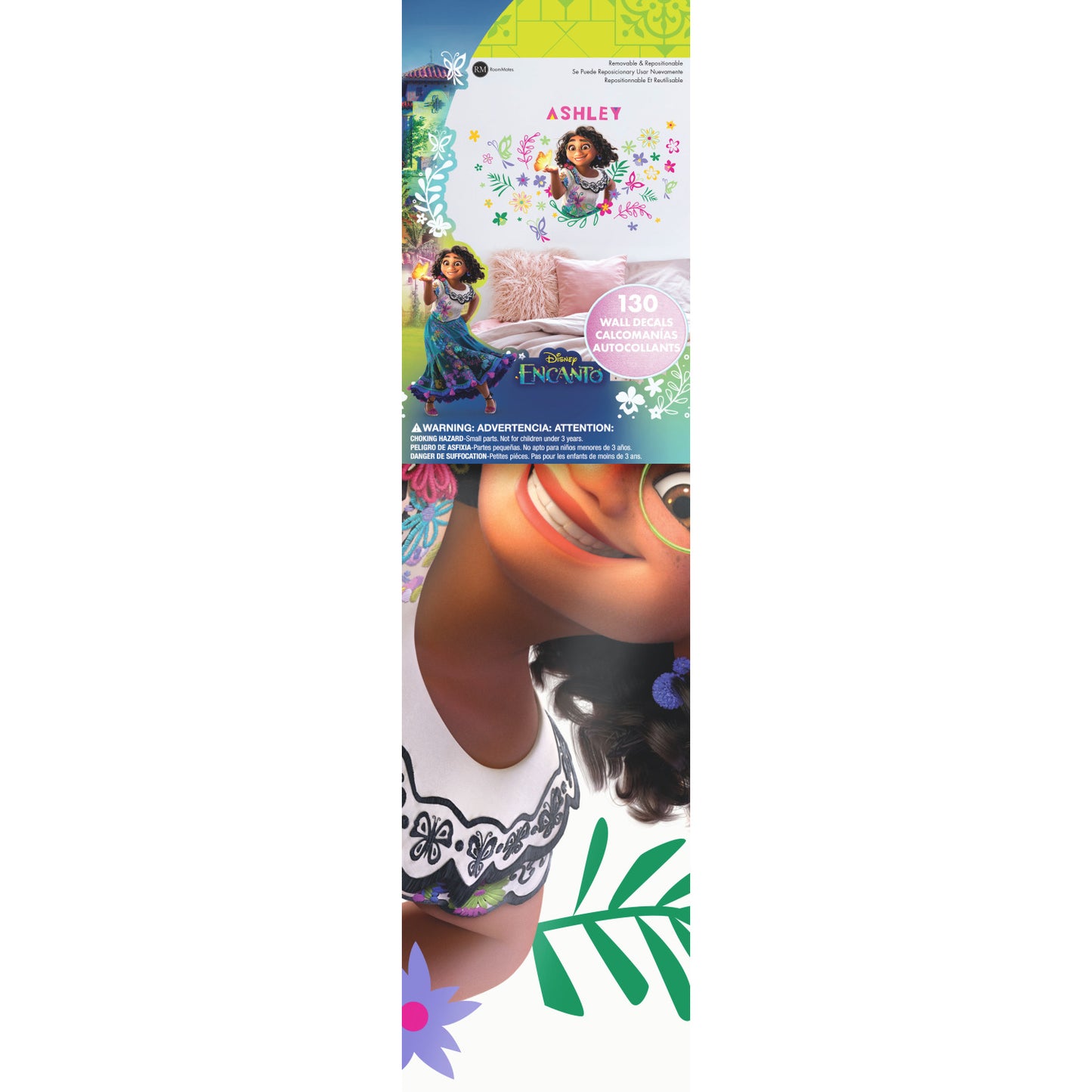 York Wallcoverings RoomMates Encanto Mirabel Headboard Peel and Stick Giant Wall Decal Whimsical Licensed Multicolor  Wallpaper - RMK4960GM (Discontinued Pattern)