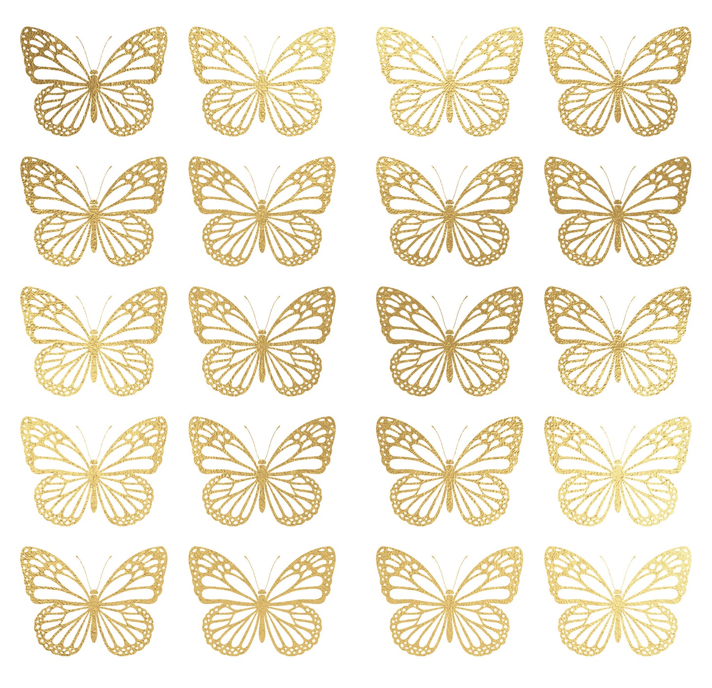 York Wallcoverings RoomMates Butterfly Wall Decals Whimsical Nature Metallics  Wallpaper - RMK4994SCS