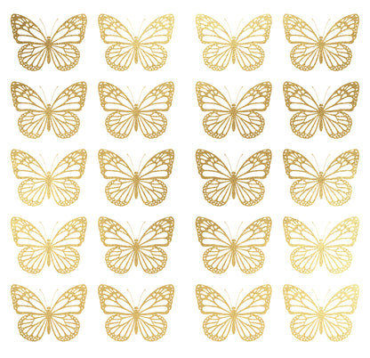 York Wallcoverings RoomMates Butterfly Wall Decals Whimsical Nature Metallics  Wallpaper - RMK4994SCS