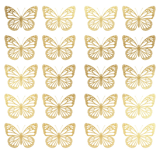 York Wallcoverings RoomMates Butterfly Wall Decals Whimsical Nature Metallics  Wallpaper - RMK4994SCS