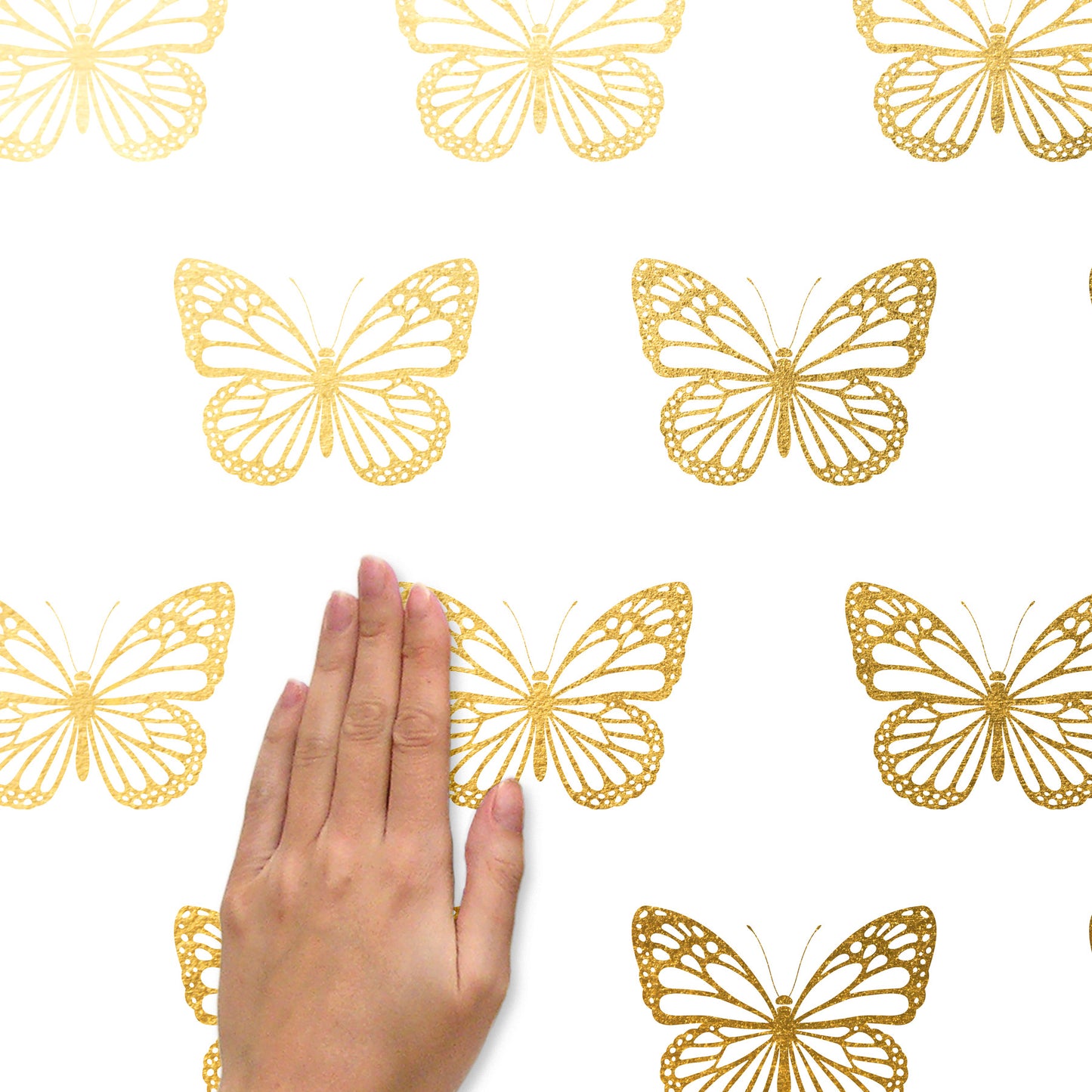 York Wallcoverings RoomMates Butterfly Wall Decals Whimsical Nature Metallics  Wallpaper - RMK4994SCS