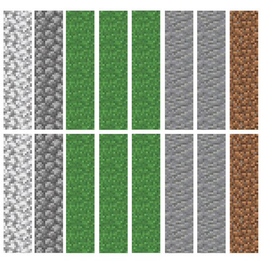 York Wallcoverings RoomMates Minecraft Block Strips Peel and Stick Wall Decals Kids Licensed Multicolor  Wallpaper - RMK5136GM