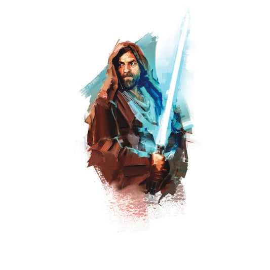 York Wallcoverings RoomMates Obi Wan Kenobi Painted Giant Wall Decals Whimsical Licensed Multicolor  Wallpaper - RMK5190GM