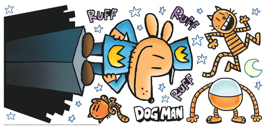 York Wallcoverings RoomMates Dogman Giant Wall Decals  Licensed Blues  Wallpaper - RMK5333GM