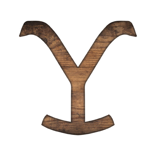 York Wallcoverings RoomMates Yellowstone Dutton Ranch Logo Giant Peel and Stick Wall Decals Whimsical Licensed Reds  Wallpaper - RMK5347GM