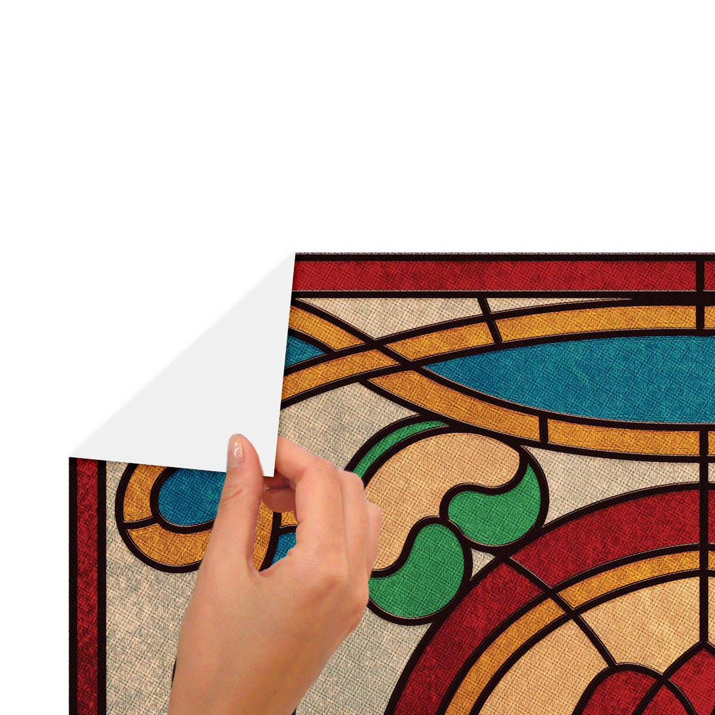 York Wallcoverings RoomMates Stranger Things Creel House Rose Window Xl Giant Peel and Stick Wall Decal Whimsical Licensed Multicolor  Wallpaper - RMK5351SLM