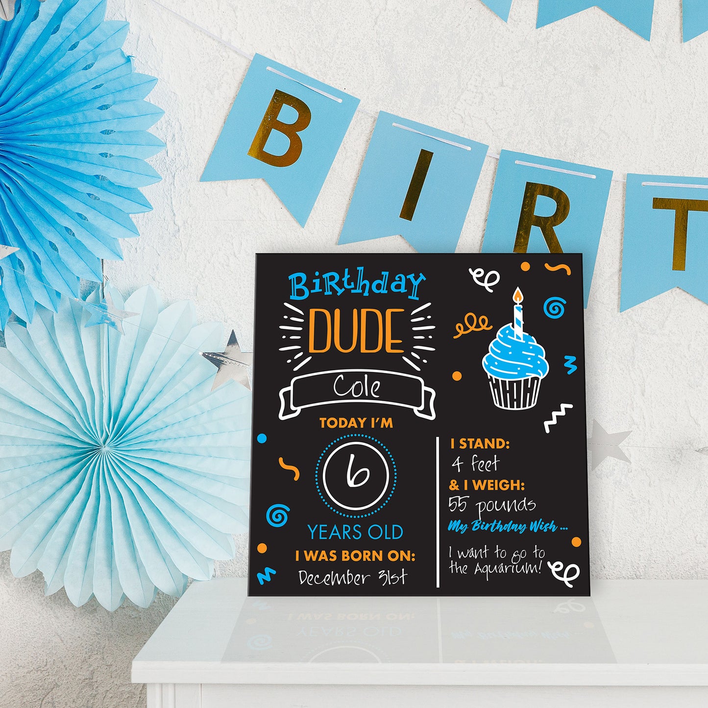 York Wallcoverings RoomMates Birthday Dude Chalkboard Kids Graphics Blacks  Wallpaper - RMK5455CB