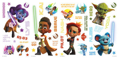 York Wallcoverings RoomMates Star Wars Young Jedi Adventures Wall Decals Kids Graphics Blues  Wallpaper - RMK5456SCS (Discontinued Pattern)
