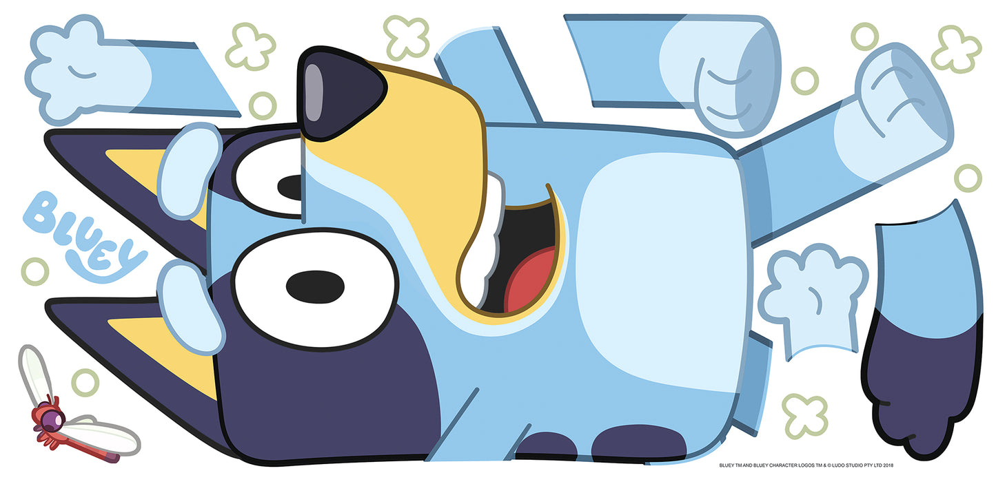 York Wallcoverings RoomMates Bluey Character Wall Decals Kids Graphics Blues  Wallpaper - RMK5458GM