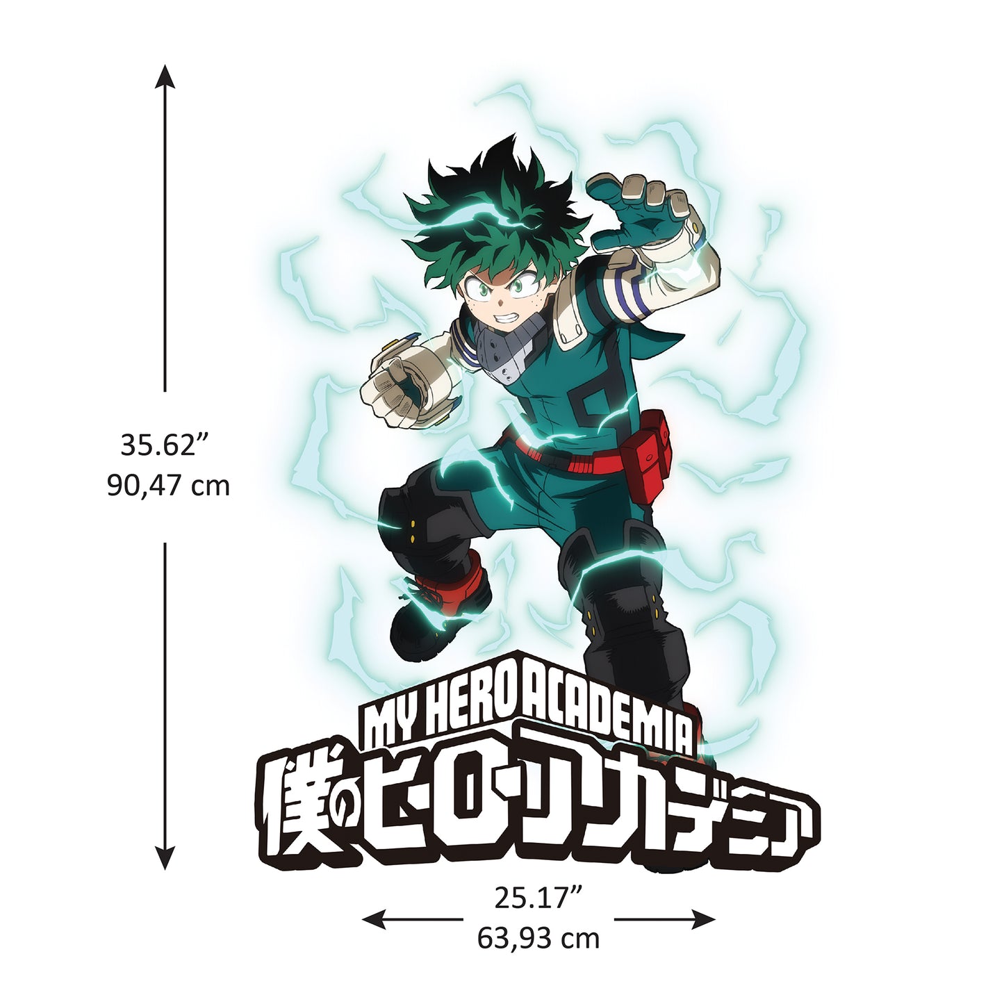York Wallcoverings RoomMates My Hero Academia Deku Wall Decals Kids Graphics Browns  Wallpaper - RMK5509TBM (DISCONTINUED PATTERN)
