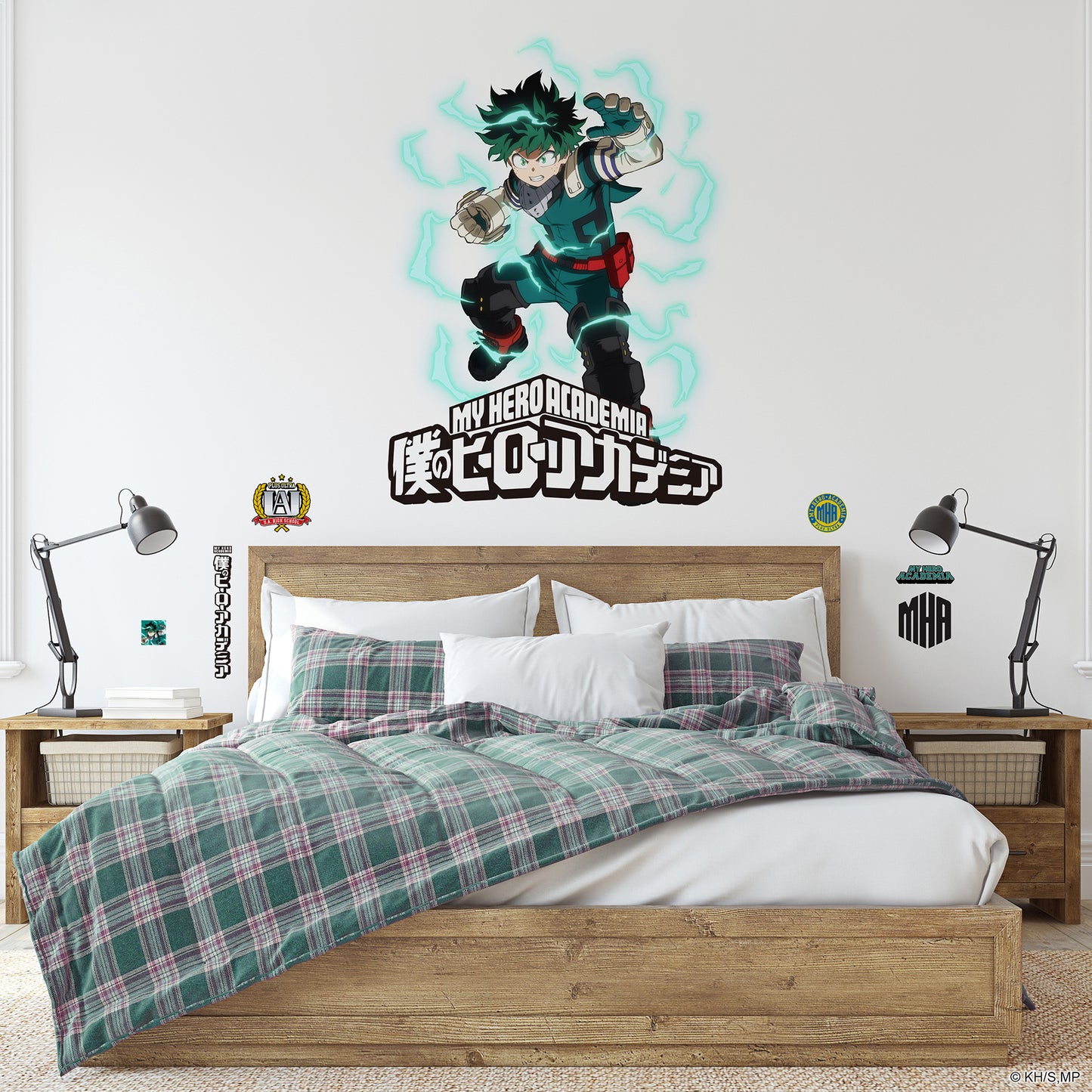 York Wallcoverings RoomMates My Hero Academia Deku Wall Decals Kids Graphics Browns  Wallpaper - RMK5509TBM (DISCONTINUED PATTERN)
